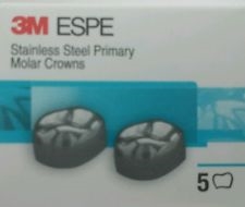 3M ESPE 5 Stainless Steel Primary Molar Crowns All sizes Dental