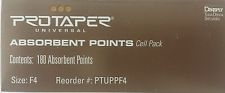 Protaper Universal F4 Absorbent Paper Points Dentsply TulsaÂ Dental Root Canal