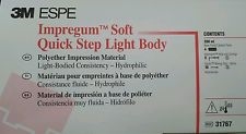 3M ESPE Impregum Soft Quick Step Light Body 4 Cartridges Tips Dental Impression