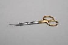 Iris 4" Scissors Gold Vector German Steel Curved Germany Dental Medical Surgical
