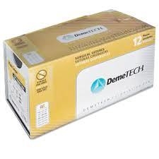 Demetech Dental Medical Surgical Sutures Gut with Needle Pack of 12