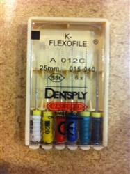 Dentsply Maillefer K-Flexofile Endodontic Dental Files - 25 mm